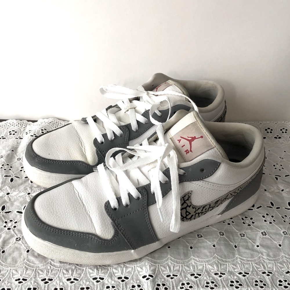 JORDAN 1 V.2 LOW LEATHER 'WHITE COOL GREY'